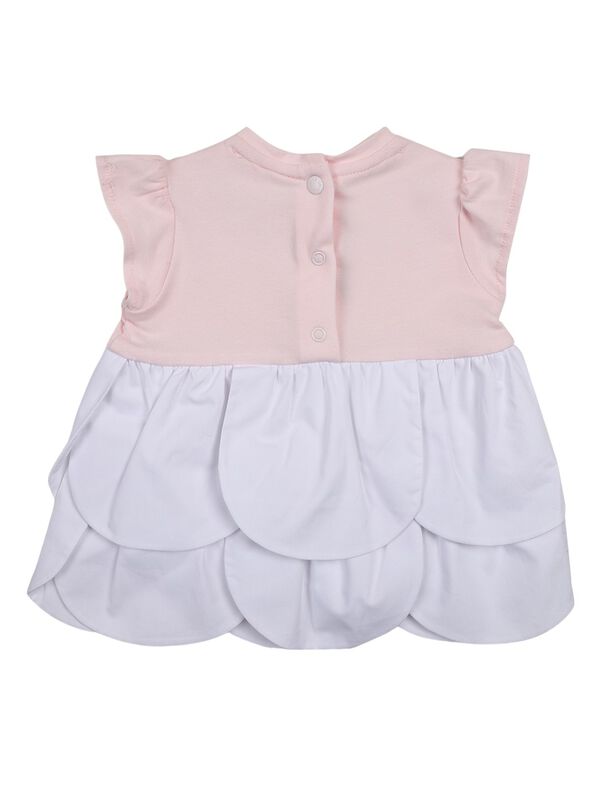 Girls Light Pink Short Sleeve dress with Panties image number 1